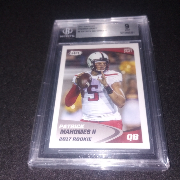 2017 Sage Hit Premier Draft #5 Patrick Mahomes ll Rookie Rc Kansas City Chiefs G